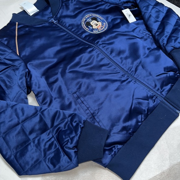 UNISEX Disney Parks Mickey Mouse 50th Anniversary Collection Bomber Jacket - Picture 5 of 14